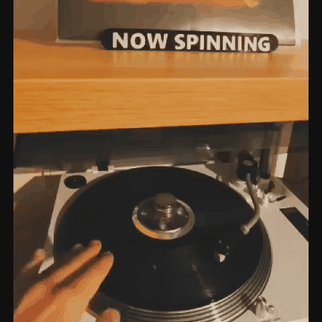 Placeable Letters Fix for Now Spinning Record Stand w/Lettering Backboard