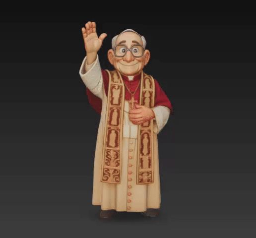 ♌ Pope Leo XIV Chibi・ 3D File for 3D printing・Cults