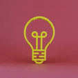 Idea.gif STL file Text Flip - Idea・3D printer design to download