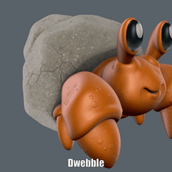 Dwebble.gif STL file Dwebble (Easy print and Easy Assembly)・3D printable model to download