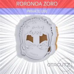 Roronoa_Zoro~PRIVATE_USE_CULTS3D_OTACUTZ.gif Roronoa Zoro Cookie Cutter / One Piece