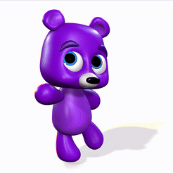 tinywow_VID_35884995.gif OBJ file BEAR AMAZING CARTOON BEAR TEDDY BEAR TEDDY・3D print object to download
