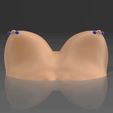 01.gif STL file Breasts on the water with a piercing 01・3D printing template to download