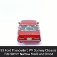 83-Thunderbird.gif 83 Thunderbird Body Shell with Dummy Chassis (Xmod and MiniZ)