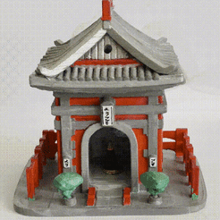 3.gif STL file JAPANESE TEMPLE - NO SUPPORTS・3D printing template to download, yiixpe