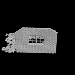 brokenhouse.gif STL file broken house + bonus -(sequence of destruction)・Model to download and 3D print, syzguru11