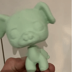 perrodefingif.gif Archivo STL dog perrito cabezon・Idea de impresión 3D para descargar, vadi