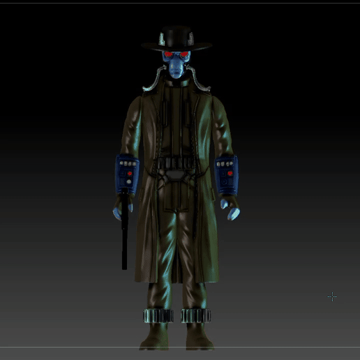 cad bane the book of boba fett action figure starwars 3D model