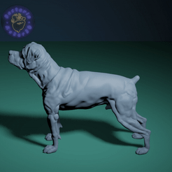 rottweiler.gif Файл STL Собака ротвейлер・Идея 3D-печати для скачивания
