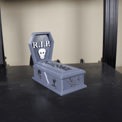 GIF-tombe.gif Fichier STL Halloween - boite tombe・Modèle à télécharger et à imprimer en 3D