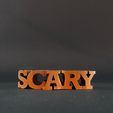 ezgif.com-gif-maker-4.gif STL file Text Flip: Scary Pumpkin・3D printing template to download