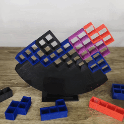 Jeu-d'équilibre-Tetris-3D.gif Télécharger le fichier Puzzle 3D Tetris • Objet pour imprimante 3D, GT3DMakers
