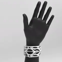 untitled.790.gif voronoi generative bracelet organic art accessory