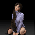 Sitting-Cute-Girl.gif STL file Cute girl --anime girl-sexy female-3d print model・3D print object to download, adamchai