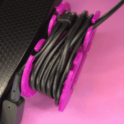 Sans-titre-1.gif STL-Datei Doppelter Kabelhalter・3D-druckbares Modell zum herunterladen