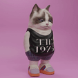 Bri_colored.gif High Quality British Shorthair Cat Human Figure for 3D printing