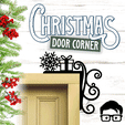 022a.gif 🎅 Christmas door corner (santa, decoration, decorative, home, wall decoration, winter) - by AM-MEDIA
