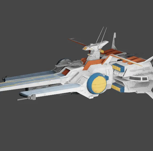 🚢 Nahel Argama Ship [Gundam Unicorn]・ 3D File for ・Cults