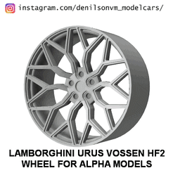 0-ezgif.com-optimize.gif STL file Lamborghini Urus HF2 Wheel for Alpha Models 1/24 scale.・Design to download and 3D print