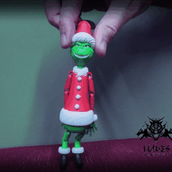 1.gif STL file Grinch Santa Claus・3D printable model to download