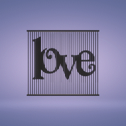 Untitled.gif Archivo 3D decoración ilusión óptica con pilares - amor・Modelo para descargar y imprimir en 3D, satis3d