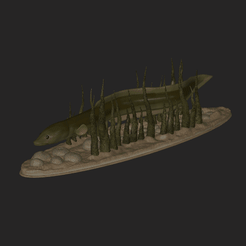 uhor-barva-5.gif 3D file eel underwater statue detailed texture for 3d printing・3D printer model to download, ARTMANS