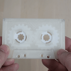 Audio-Cassette2.gif STL file Nostalgia Audio Cassette (with moving reels)・3D print design to download