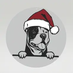 american-bully.gif Doggo Christmas Tree Ornament - American Bully