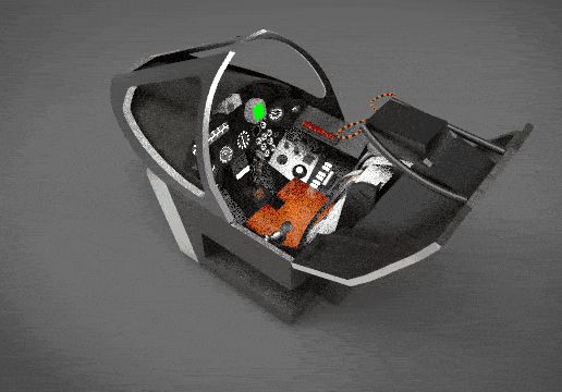 Keyshot-Animation-MConverter.eu-1-1.gif Cockpit aircraft airplane spacehip