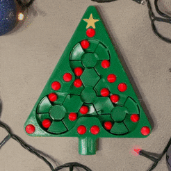 Gif.gif STL file Christmas Tree with moving 'lights'!・Model to download and 3D print, EduCA