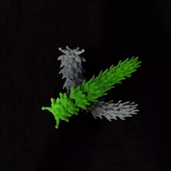 video-1641672313_AdobeCreativeCloudExpress.gif STL file Articulated Flexy Print in place Sea Slug・3D printable design to download