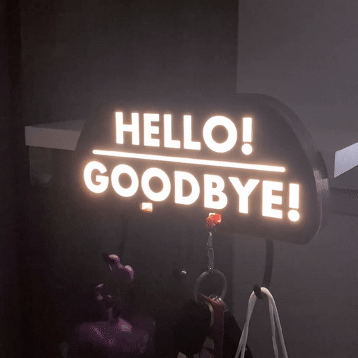 keyin.gif Привет! До свидания! - Вешалка для ключей с подсветкой