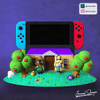 gifcuadrado.gif 3D file ANIMAL CROSSING DOCK NINTENDO SWITCH・3D print model to download