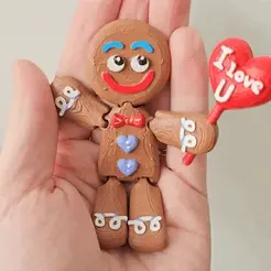 20230218_162145.gif Articulated Print-in-Place Gingerbread - Sweet Valentine