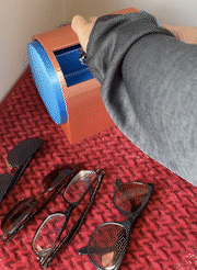 EyeglassBarrel.gif STL file Eyeglass storage barrel・3D print design to download