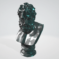 gif-copy.gif Archivo STL Busto de Heracles MARCO DE ALAMBRE VORONOI MALLA DE ALAMBRE・Modelo de impresión 3D para descargar, Edgars