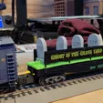 20231024_142451_1.gif Ho Scale train Halloween Special Work car "GHOST IN THE GRAVY YARD"