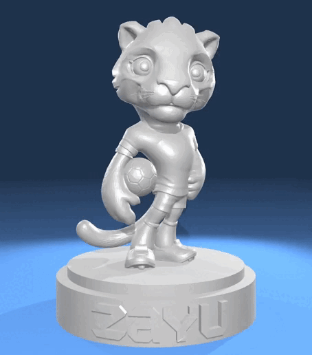 Zayu the Jaguar - World Cup Mascots Collection [STL].