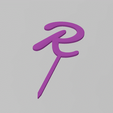 r.gif CUPCAKE PICK, TOPPING, CAKE, TOASTE, LETTER R