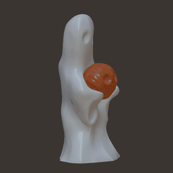 ghost-pumpkin.gif STL file Cute Sheet Ghost・3D print object to download, 3DomSculpts