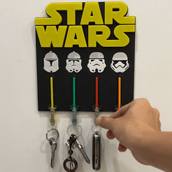 Sequence-03_1.gif STL file Star Wars Key Holder・3D print design to download