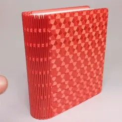 boite-livre-Heliox.gif STL file Book Box with Living Hinge・Model to download and 3D print