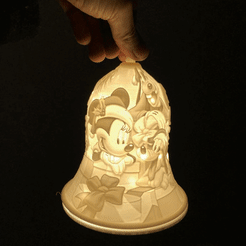 ezgif.com-gif-maker-1.gif Descargar archivo STL Campana de Navidad de Disney • Modelo para imprimir en 3D, GREG3D