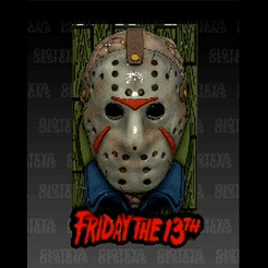 Jason.gif Download STL file Friday The 13th Jason Voorhees Magnet • 3D printable object, GioteyaDesigns