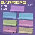 Nala ale Concrete Barrier Diorama parts 1-24 1-64th scale