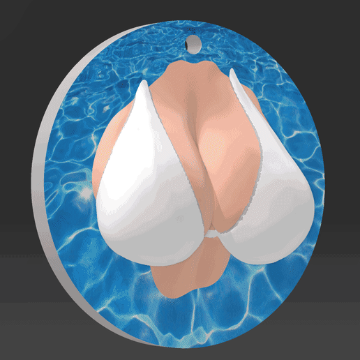 01.gif Fichier STL Pendentif Bikini ou décoration murale・Modèle à télécharger et à imprimer en 3D, Mister_lo0l_