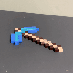KakaoTalk_20210706_000635069_01.gif Free STL file Minecraft Pick・3D printing template to download