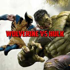 Woll.gif STL-Datei Dämon Wolverine kämpft mit Dämon Hulk - Marvel・Modell zum Herunterladen und 3D-Drucken