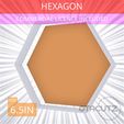 Hexagon~6.5in.gif Hexagon Cookie Cutter 6.5in / 16.5cm