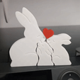 gif.gif Bunny Family Decoration | 3 components (trashed)